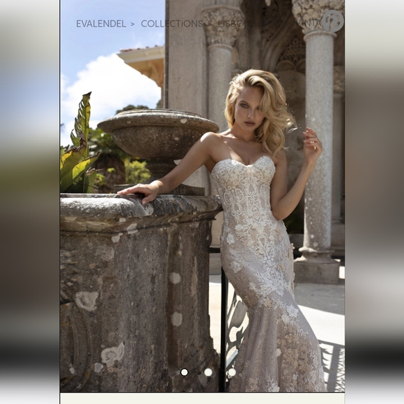 Eva Lendel "Santa" Wedding Dress ABSOLUTELY STUNNING - Picture 2 of 13